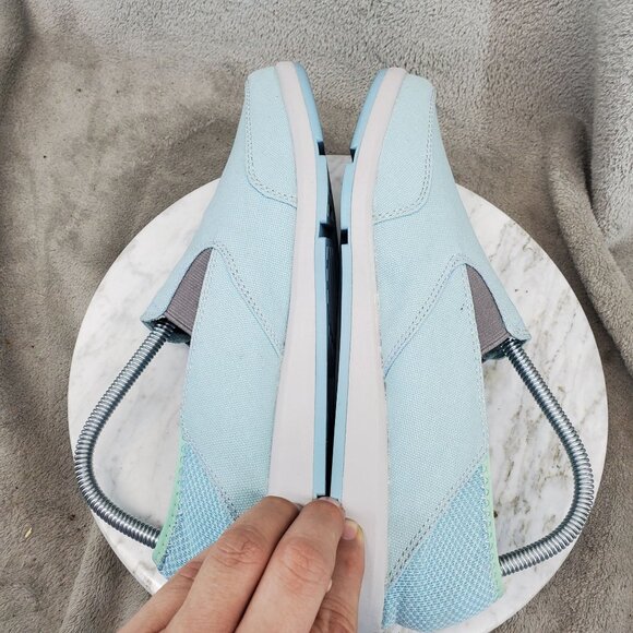Xtra Tuf Shoes Womens Size 10 Light Blue Canvas Sheng Fu Slip On Sneaker - Picture 9 of 10